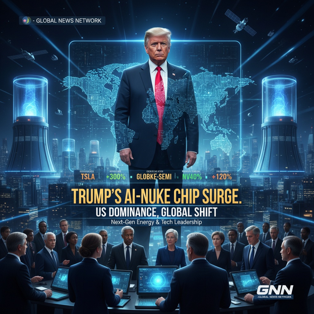 Nuclear-AI-Quantum Surge, Trump Rally – Geo-Economic War, Trump’s Plunder – Trump Visa Ban, Tech Jeopardy – Robo-Taxi Permit, Gold Record, Fed Impact – Korean Nuclear Subs, AI Boom, US Unlocks