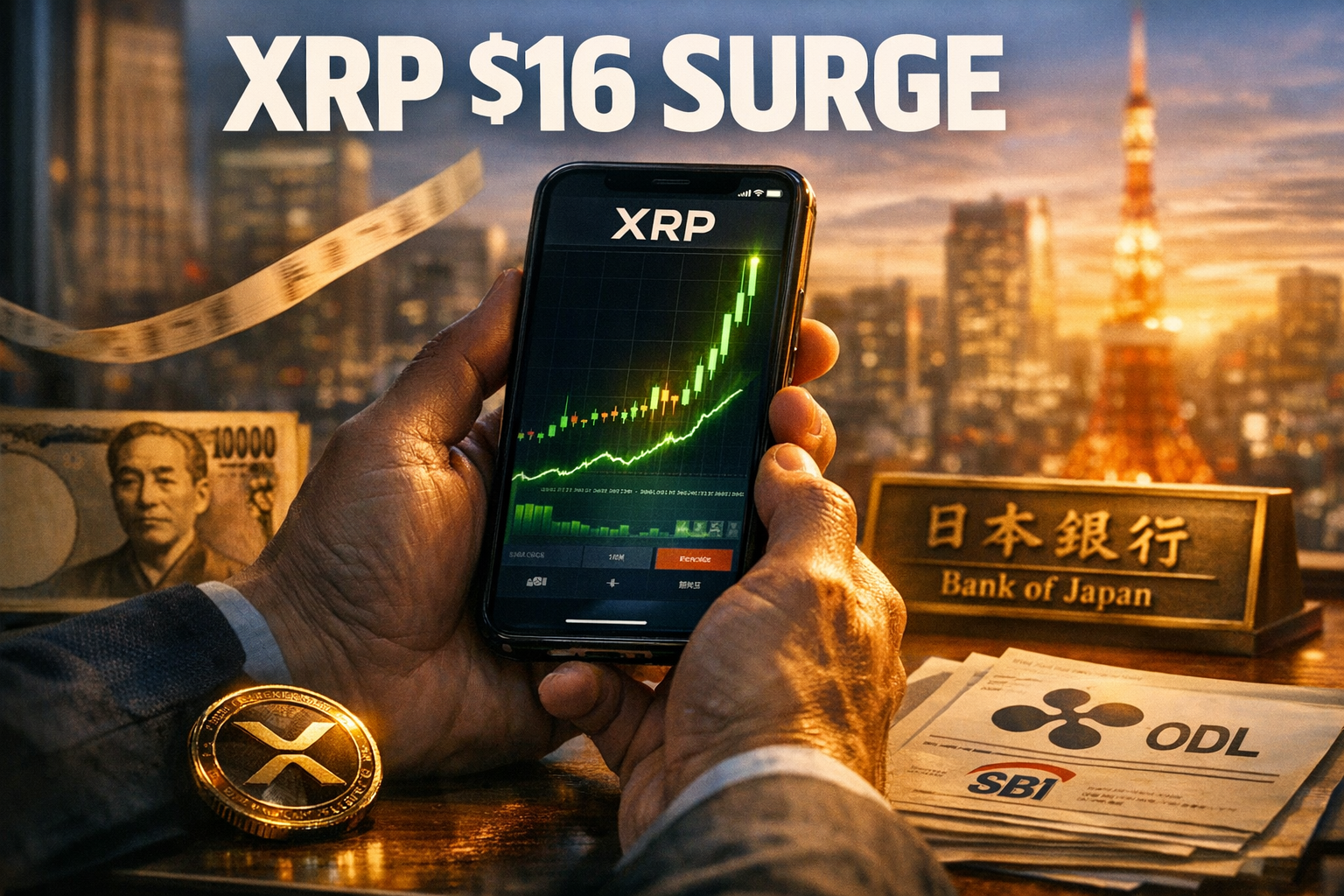 Japan Banks Pile Into XRP, Ripple Surges Toward 16 Dollar Target