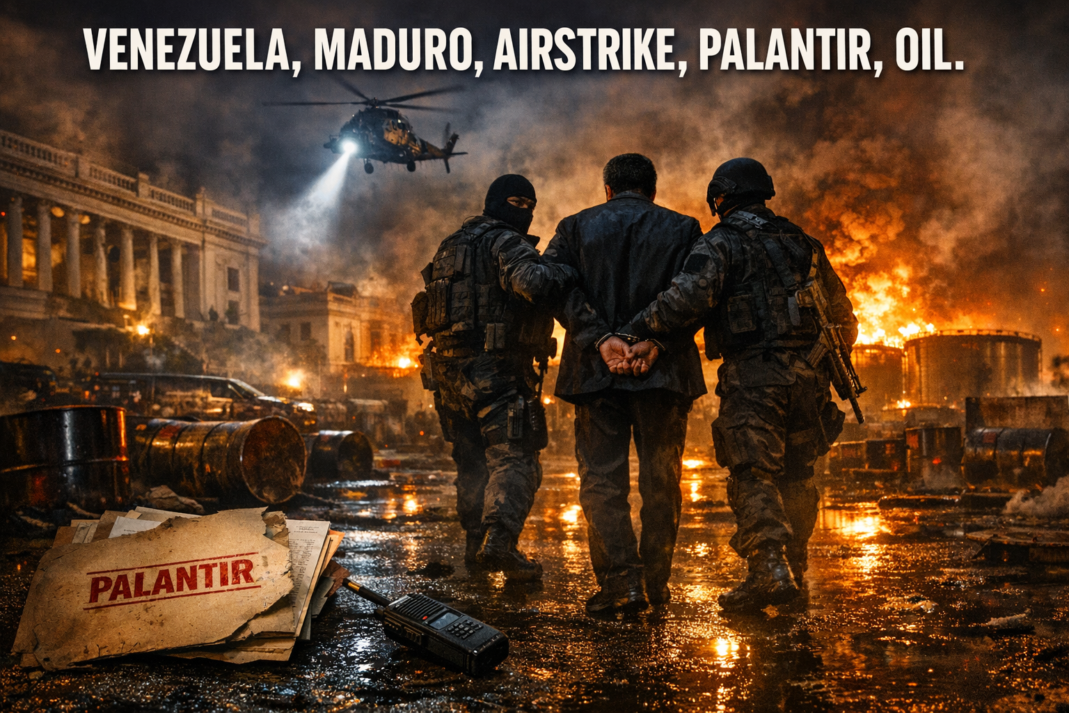 US Blitzkriegs Venezuela Maduro Snatched AI War Machine Sparks Oil Shock