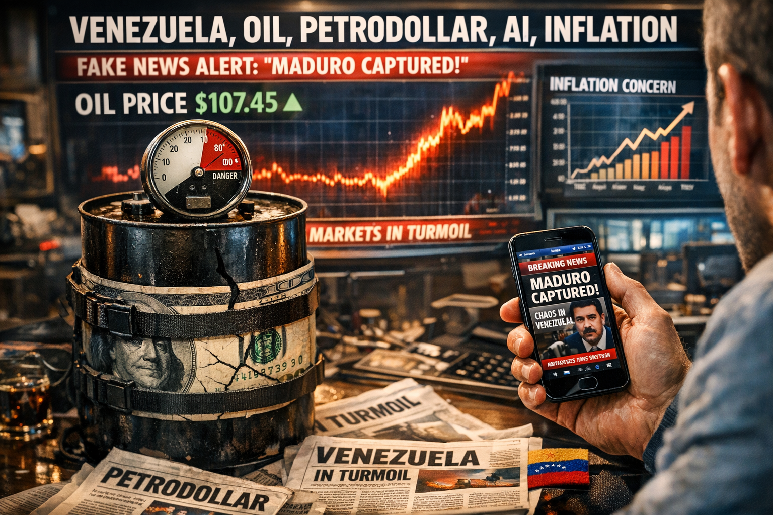 Maduro Snatched, Oil Shock, Dollar Spike, Russia Bleeds, China Stalls, AI Power War