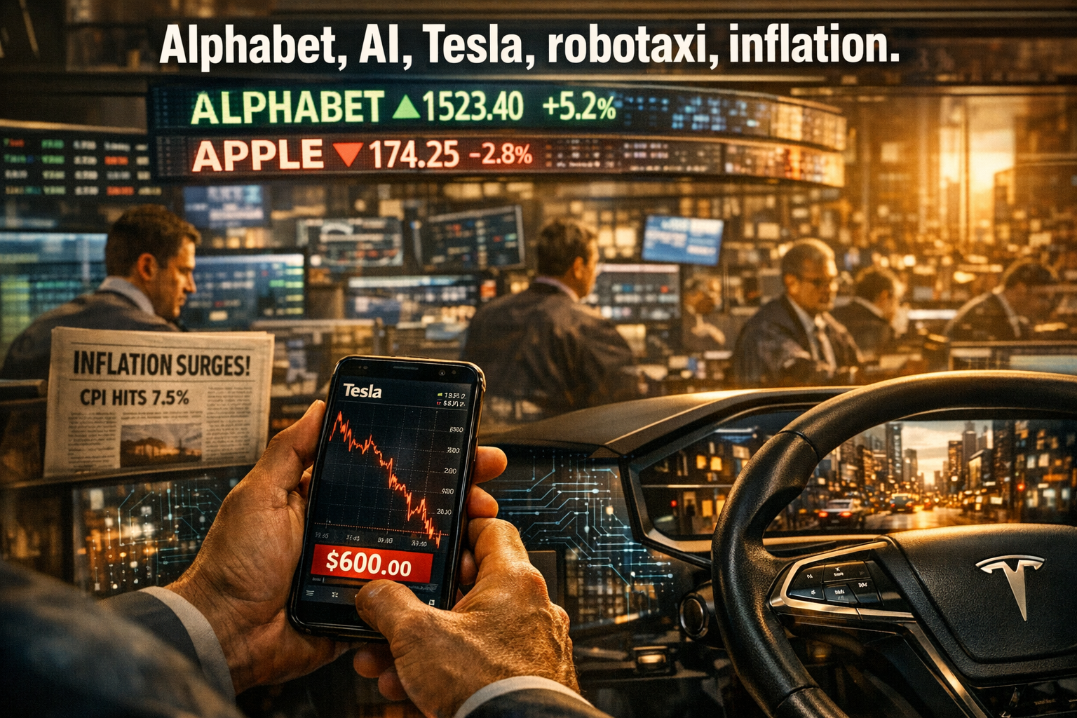 Google Dethrones Apple, Tesla 600 Target Blitz, US Violence Sparks Risk Panic