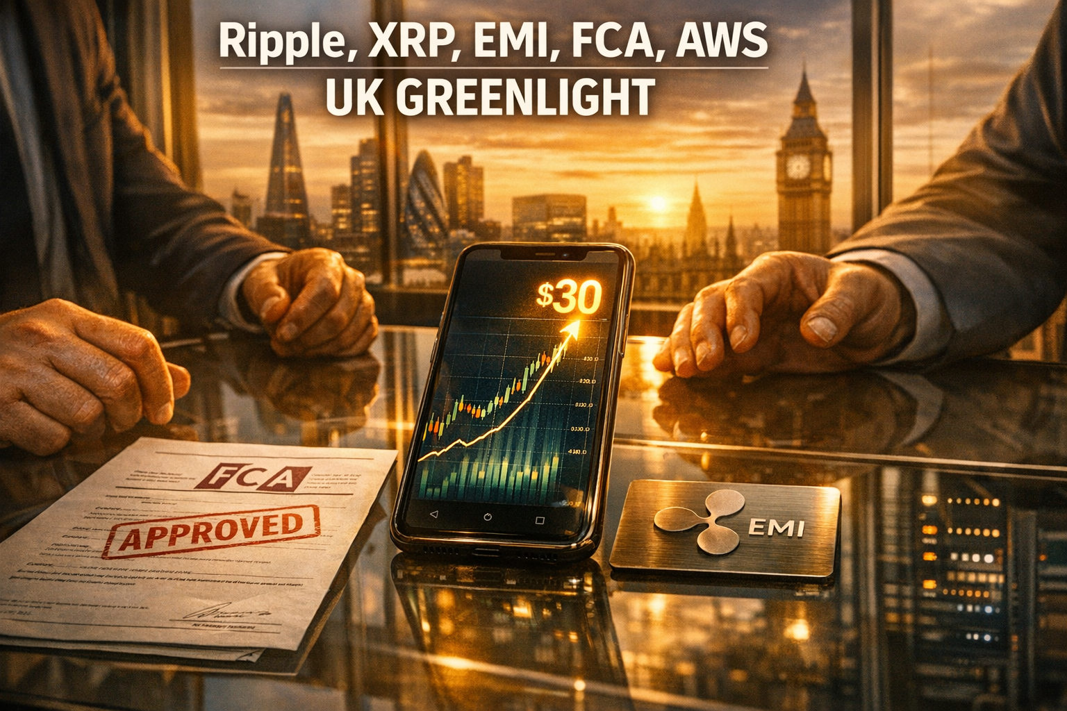 Ripple UK Greenlight, AWS Buzz, 30 Dollar XRP Moonshot, Korea Rate Freeze Shock