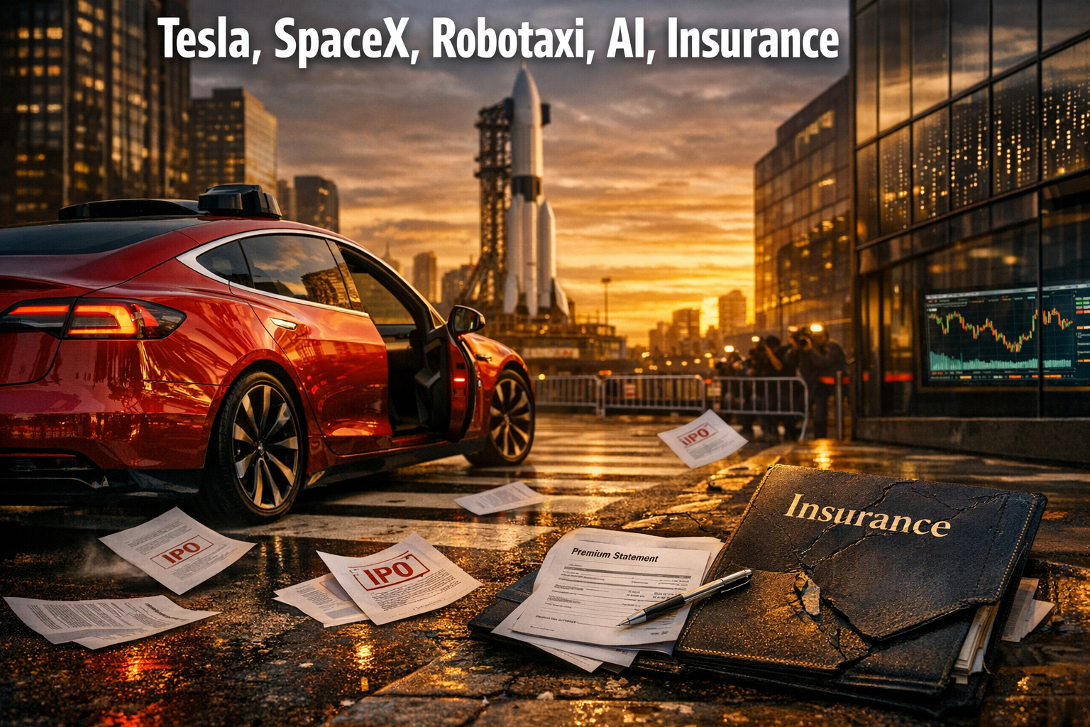 Tesla Superweek Chaos – SpaceX IPO Shock – Robotaxi Price War – Insurance Disruption – AI OS Clash