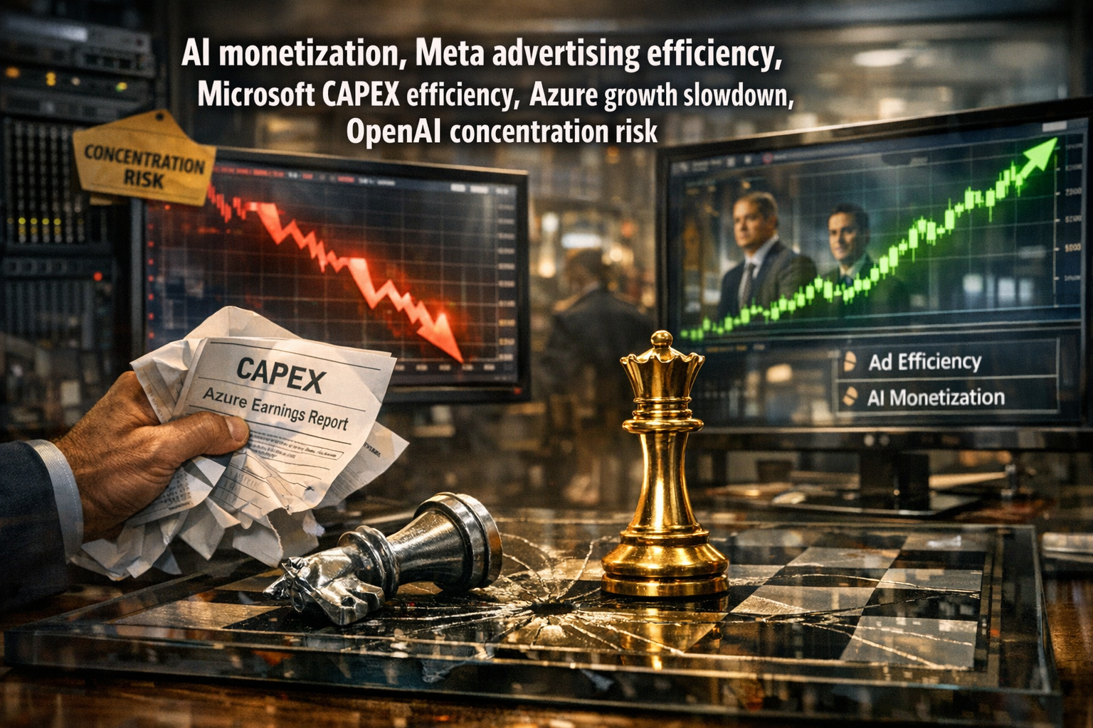 Microsoft Meltdown, AI Cash Panic, Meta Defies Capex Surge