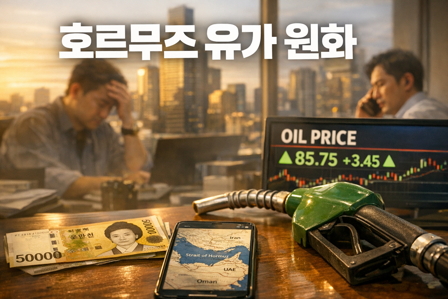 호르무즈발 유가폭탄 한국비상